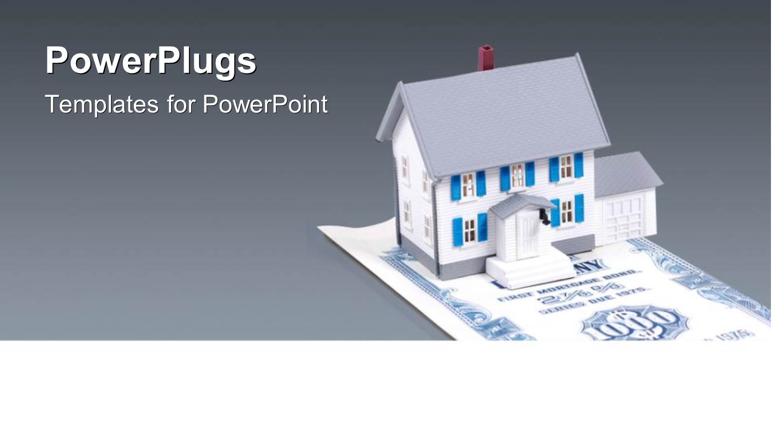 a Number of Houses with Greyish Background