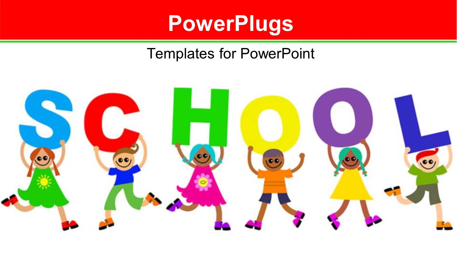 a Number of Kids Delivering the Message of School