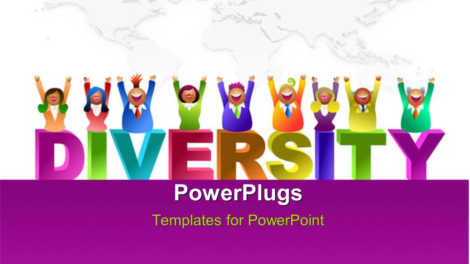 a Number of Kids Enjoying the Diversity with Map in the Background