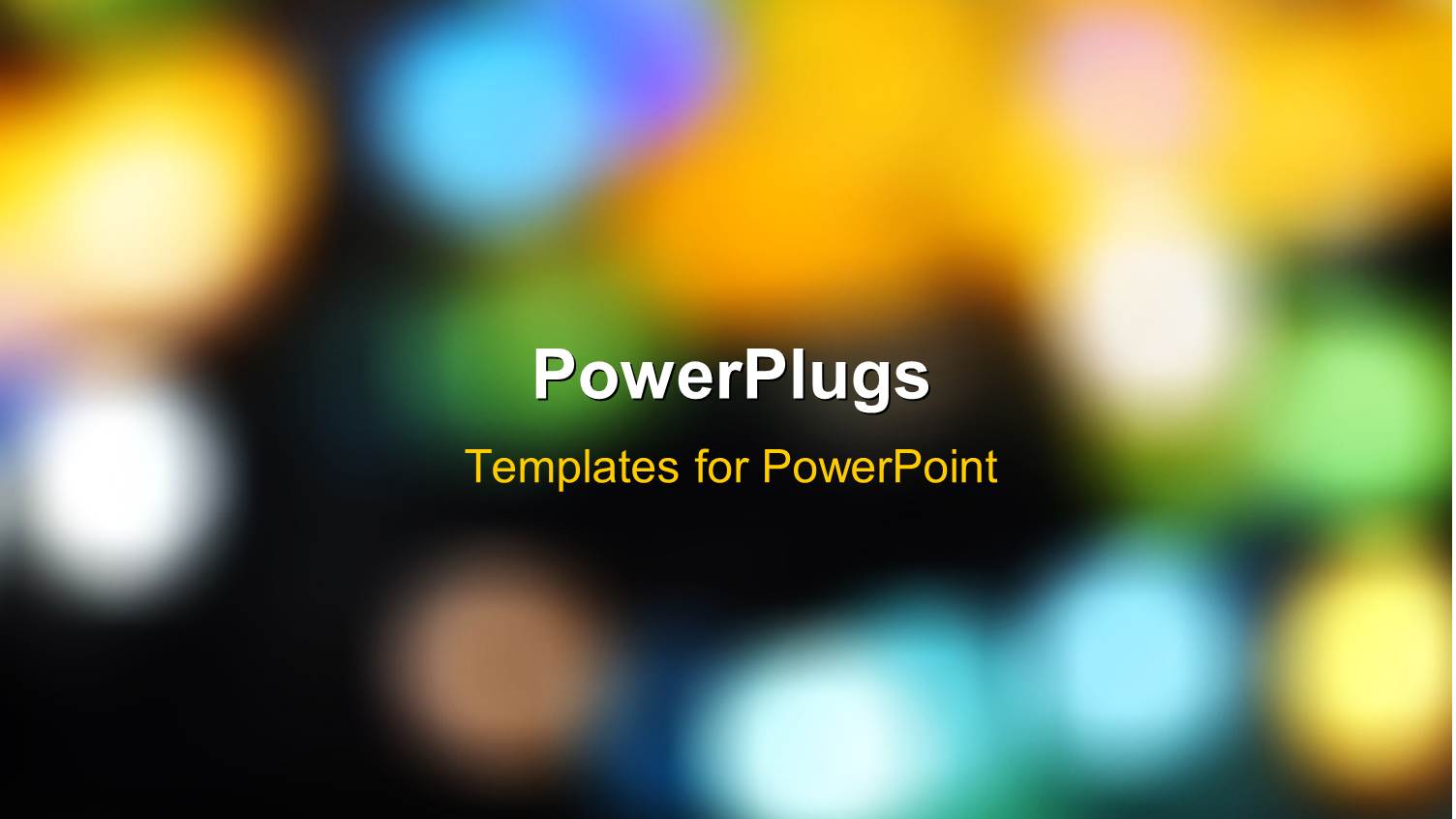 a Number of Lights in the Background