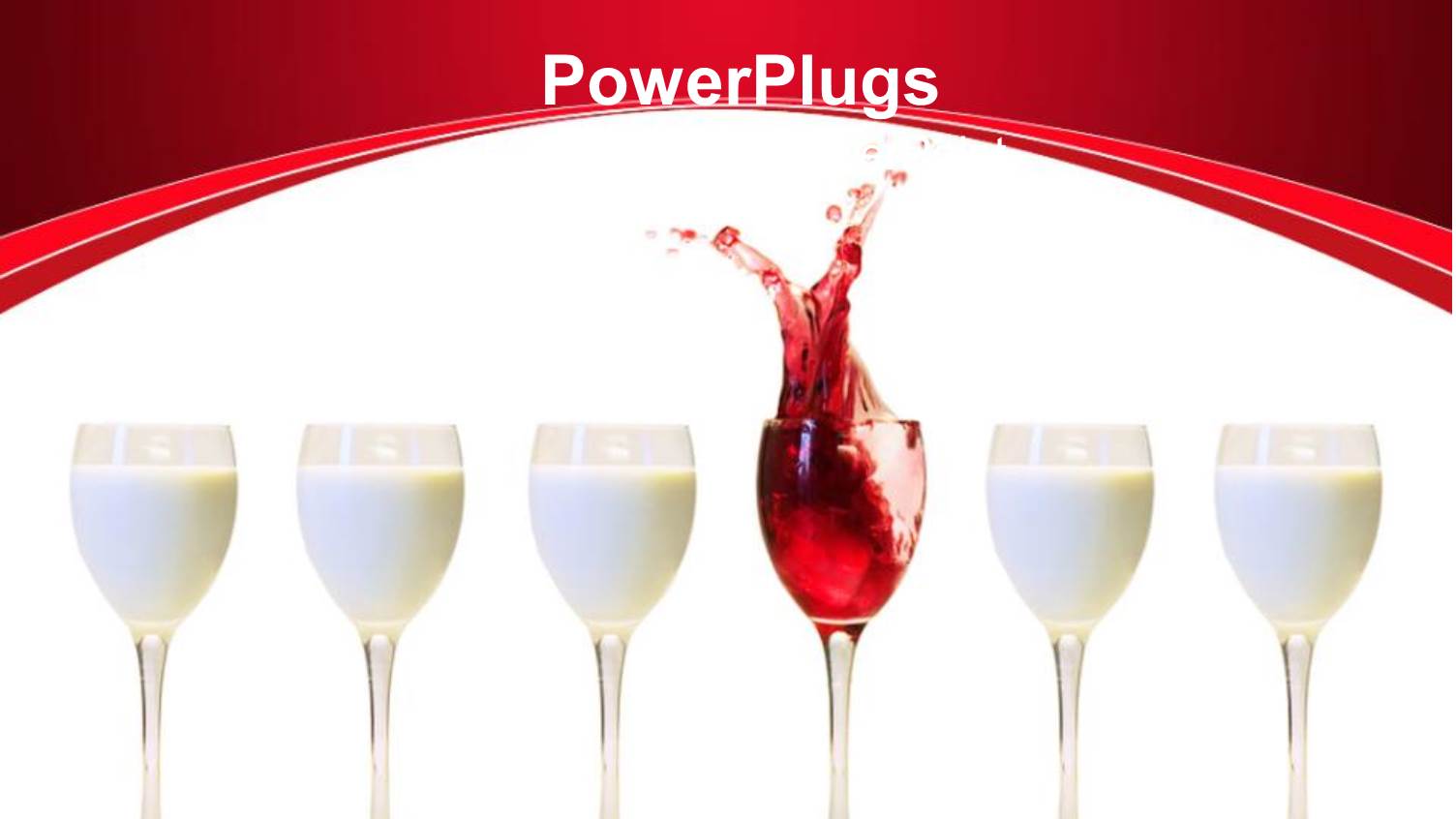 a Number of Milk Glasses with a One of Wine