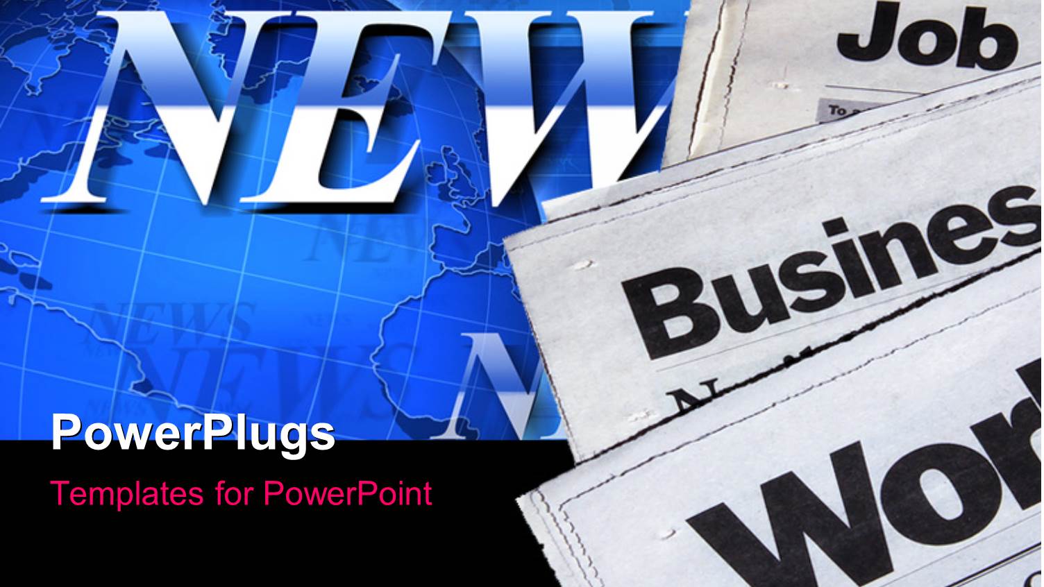 a Number of Newspapers with Bluish Background