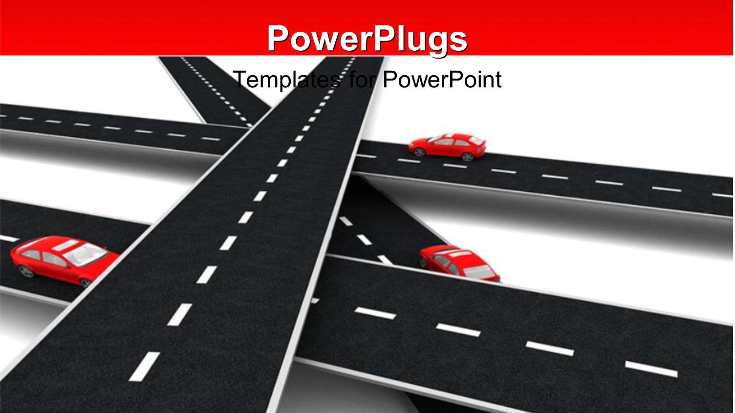 a Number of Overhead Roads with Cars