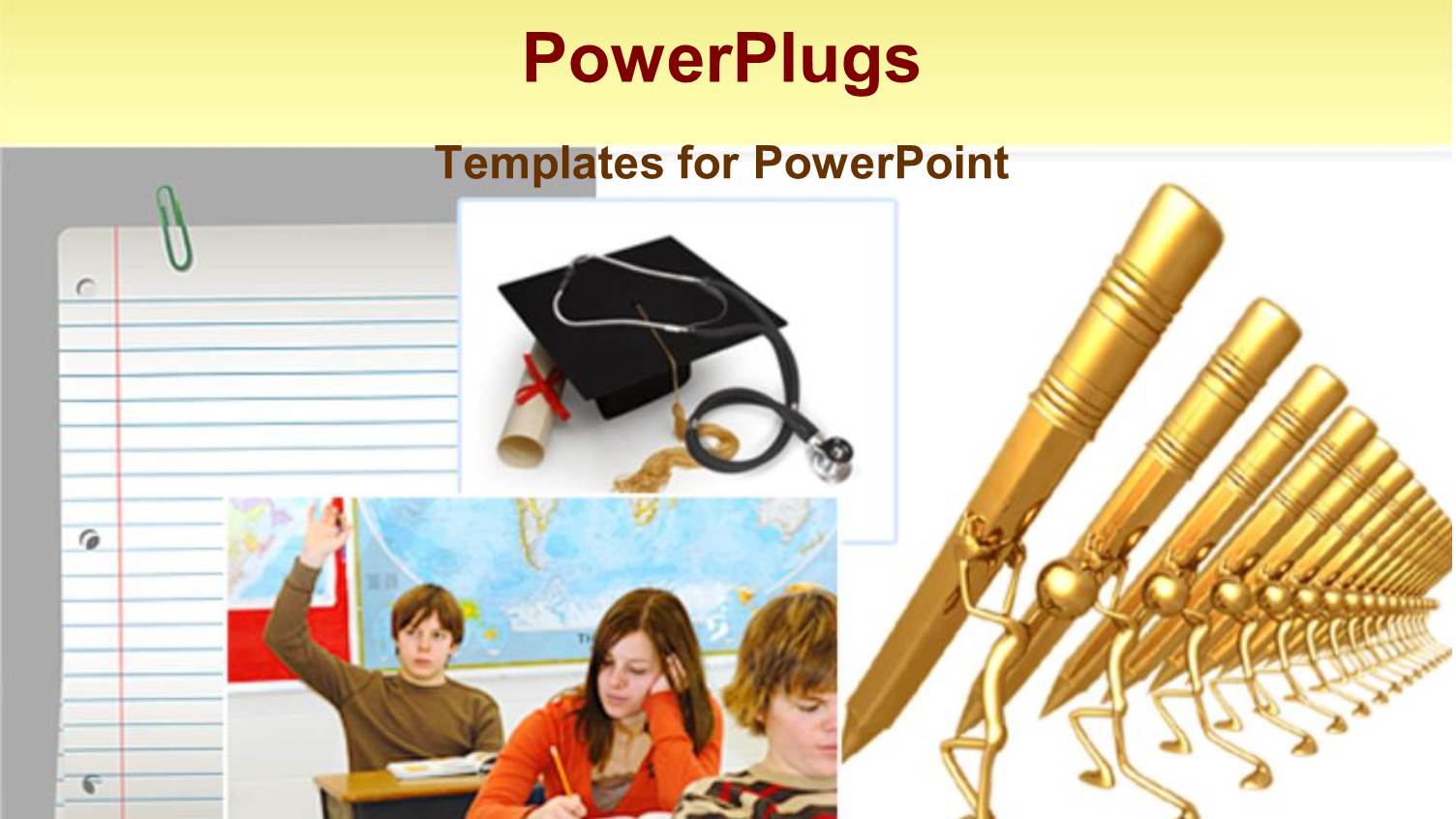 a Number of Pens , a Degree, a Cap and Students