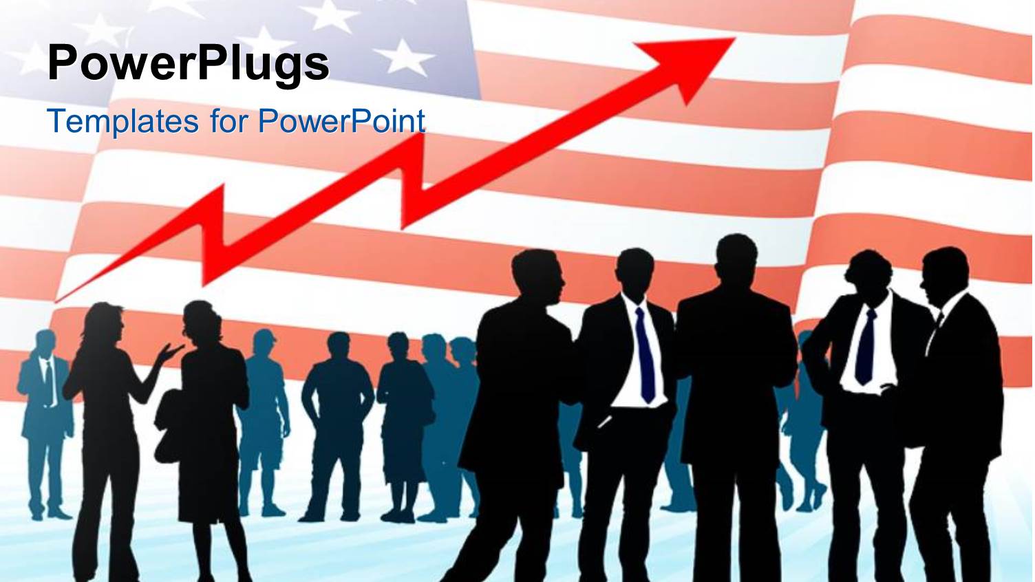 a Number of People with American Flag in Background