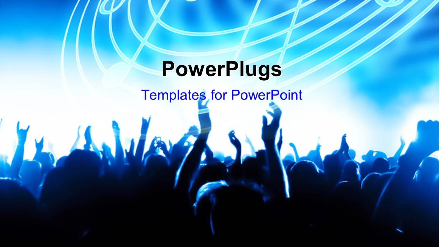 a Number of People Celebrating with Music Signs in the Background