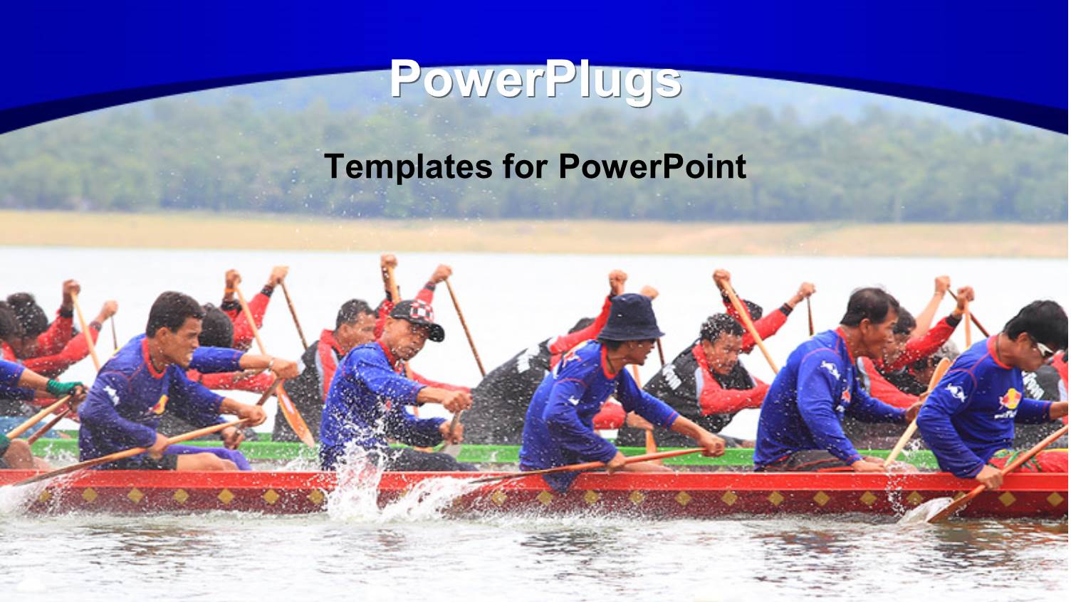 a Number of People Competing in a Long Boat Competition