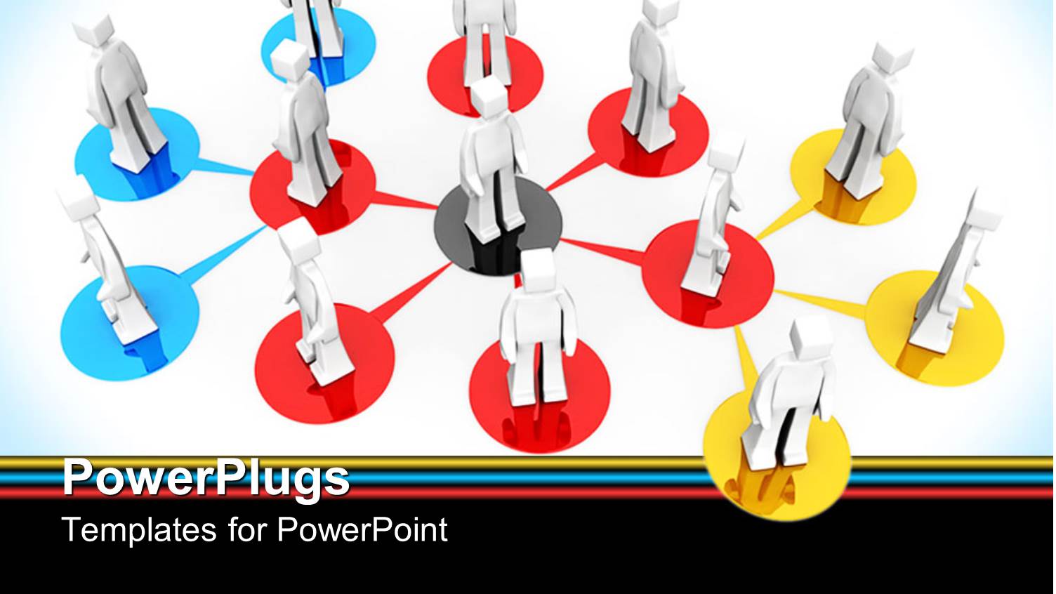 a Number of People Connected to a Person in the Center