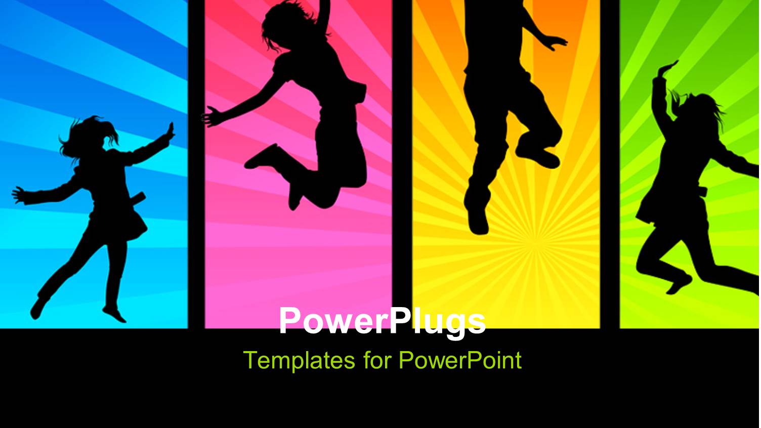 a Number of People Dancing with Multicolored Background