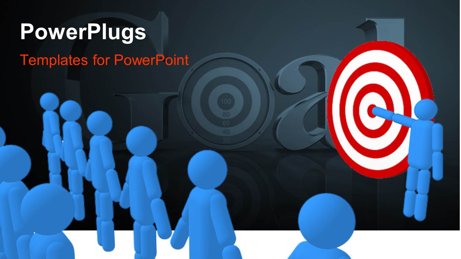 a Number of People with a Dartboard in the Background