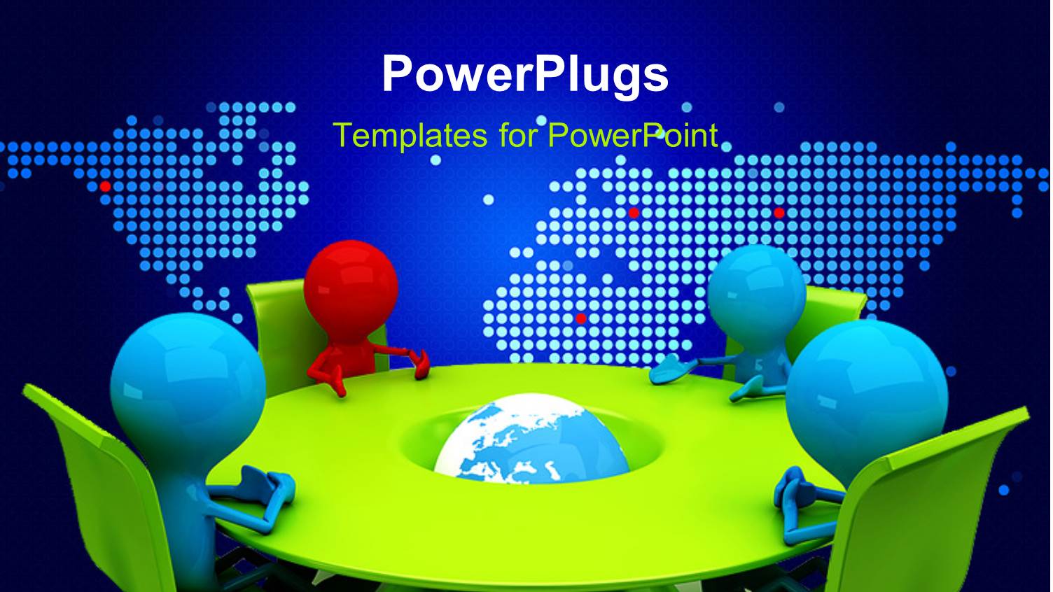 a Number of People During a Meeting with Map in the Background