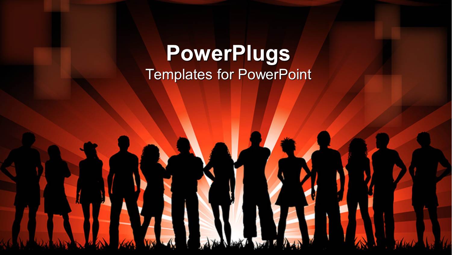 a Number of People Enjoying Together with Reddish Background