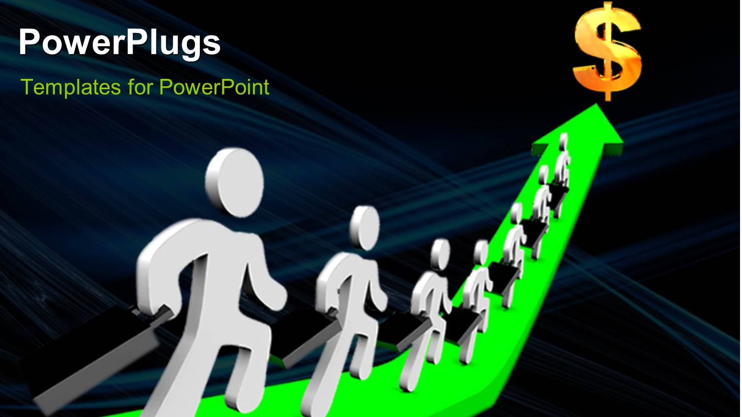 a Number of People on the Green Arrow with a Dollar Sign in Front