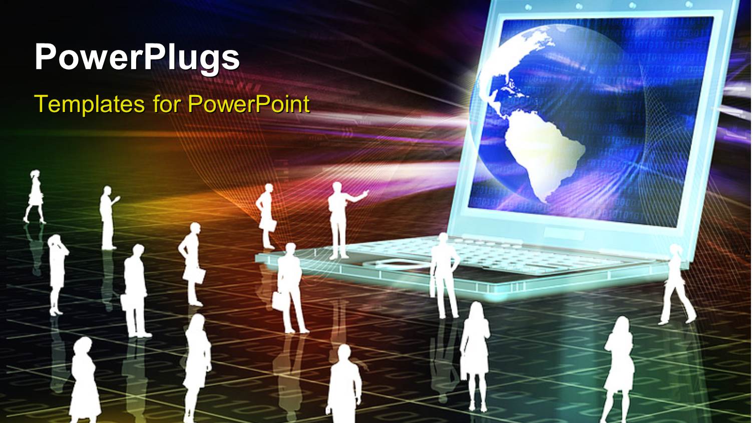 a Number of People and a Laptop