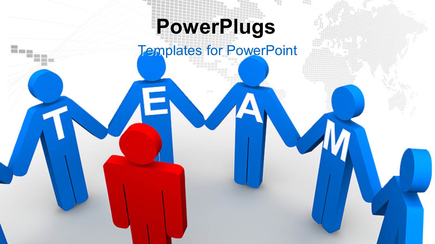 a Number of People with Map of the Earth in the Background