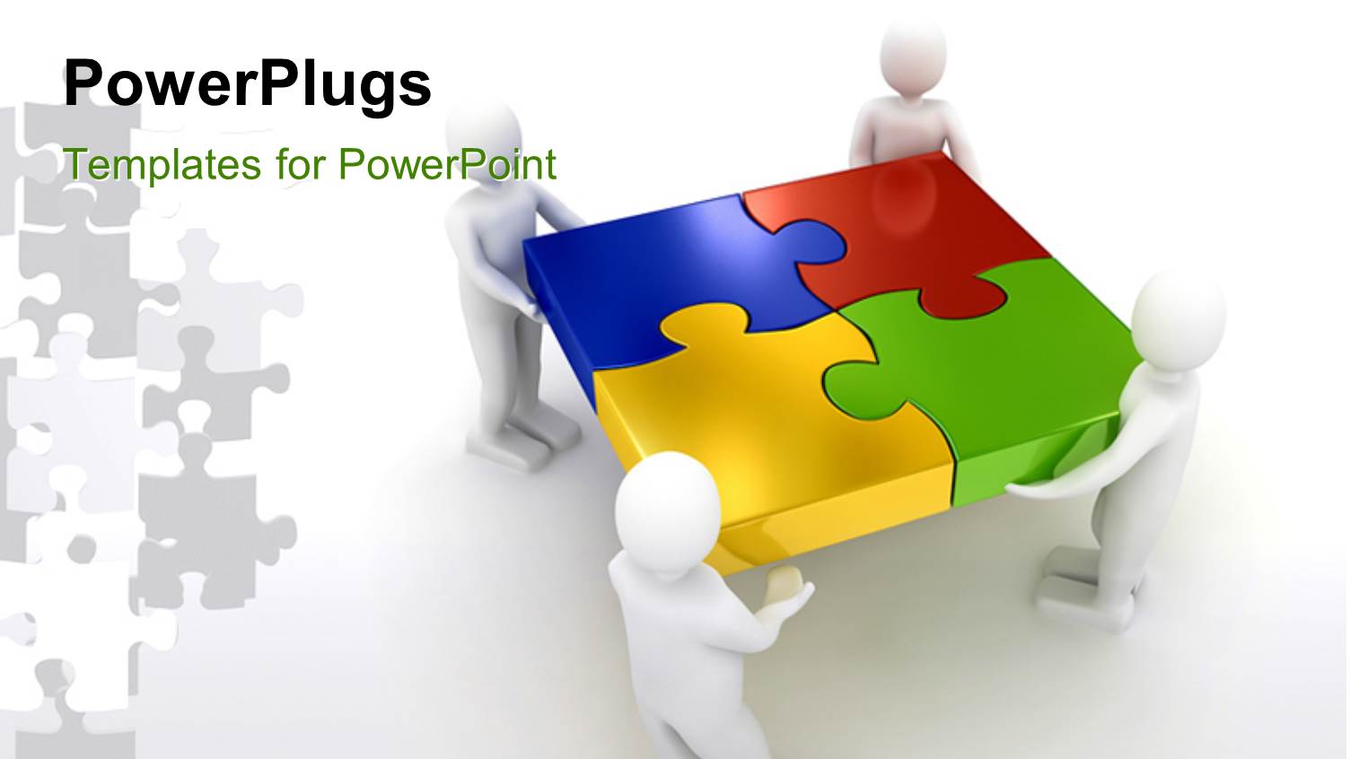 a Number of People with a Puzzle Piece