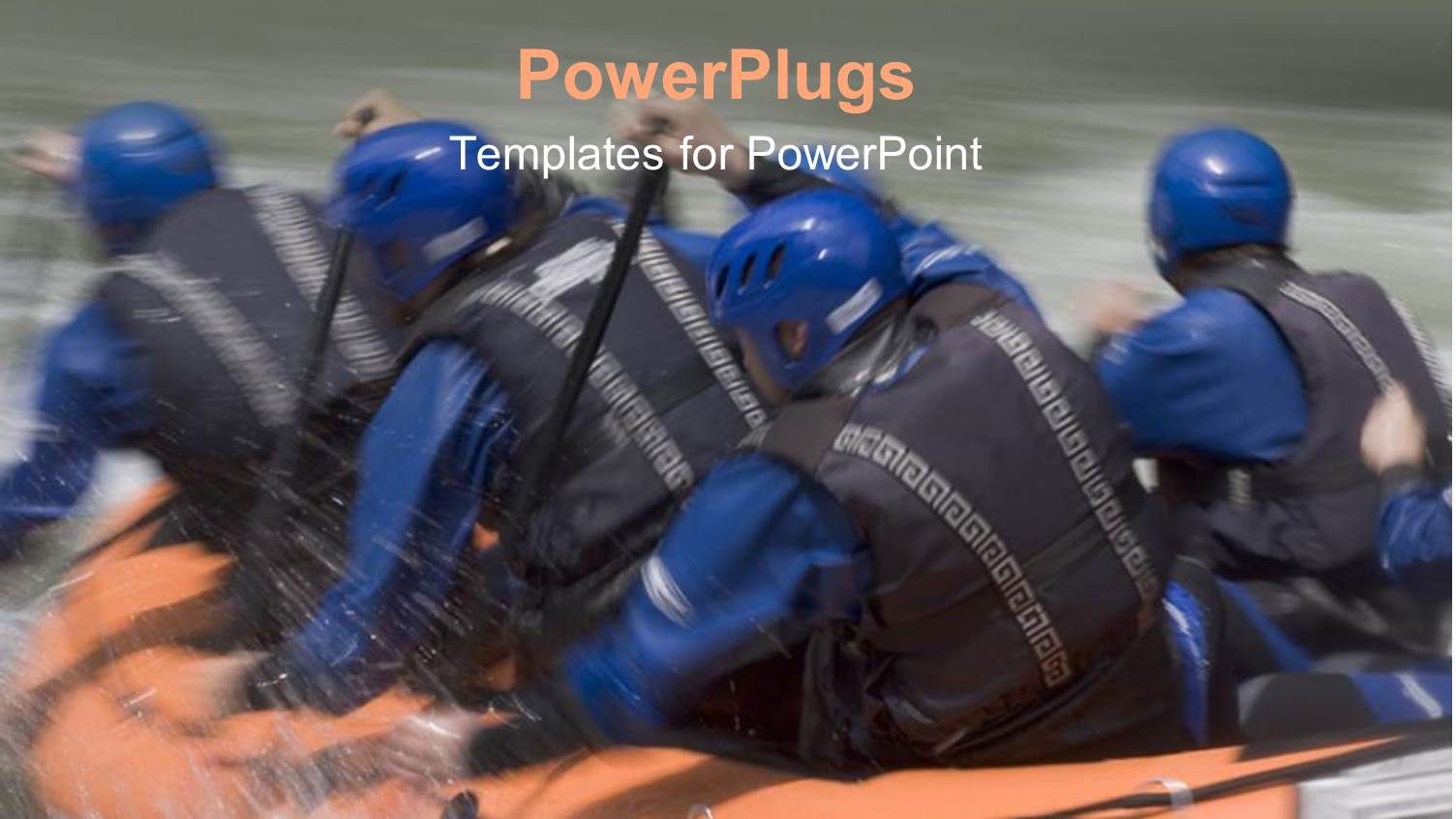 a Number of People Rafting with Water in the Background