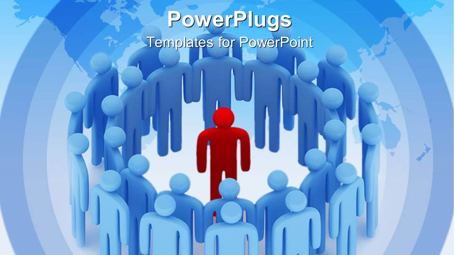 a Number of People with a Red One in the Middle