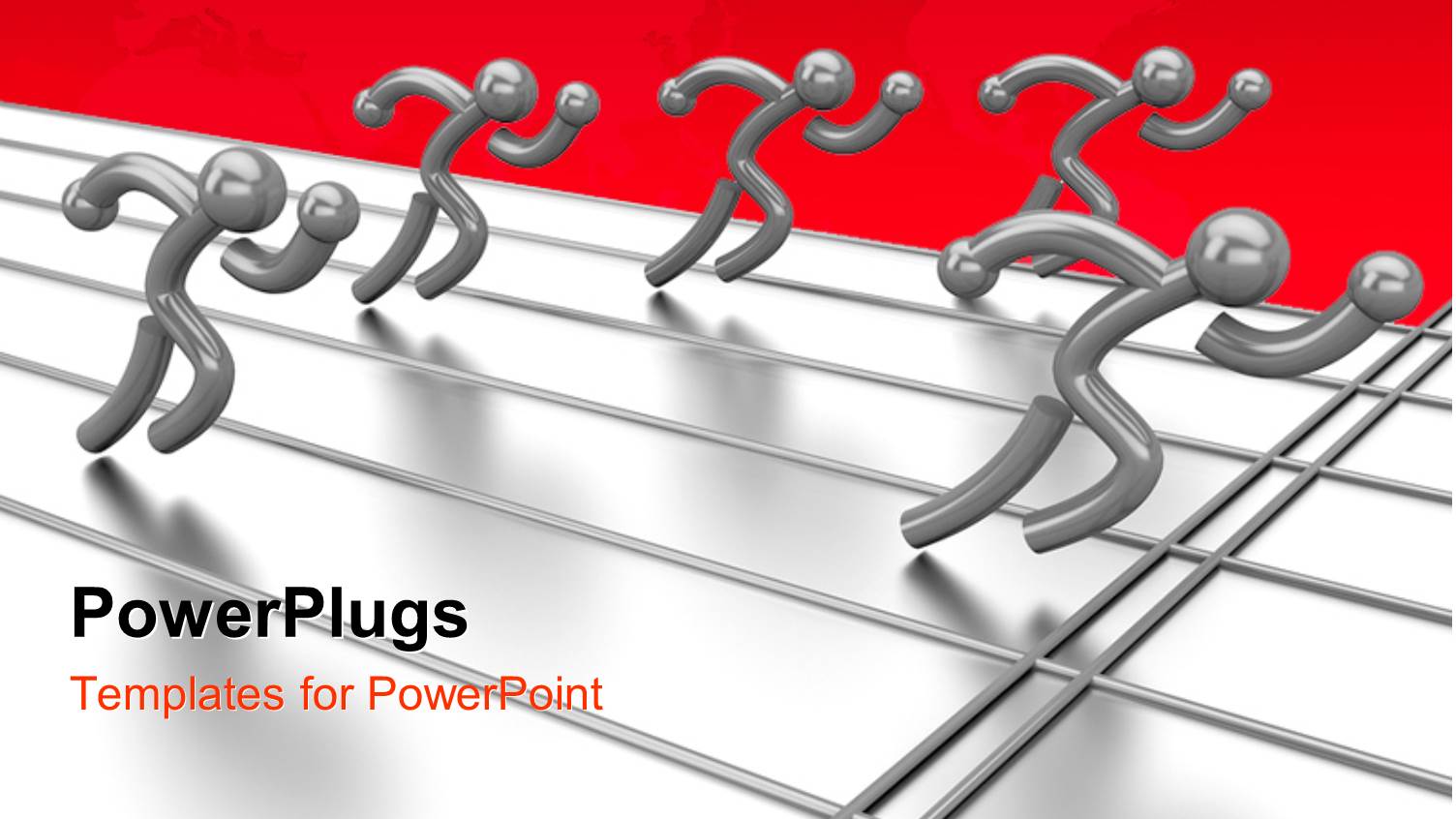 a Number of People Running on a Track