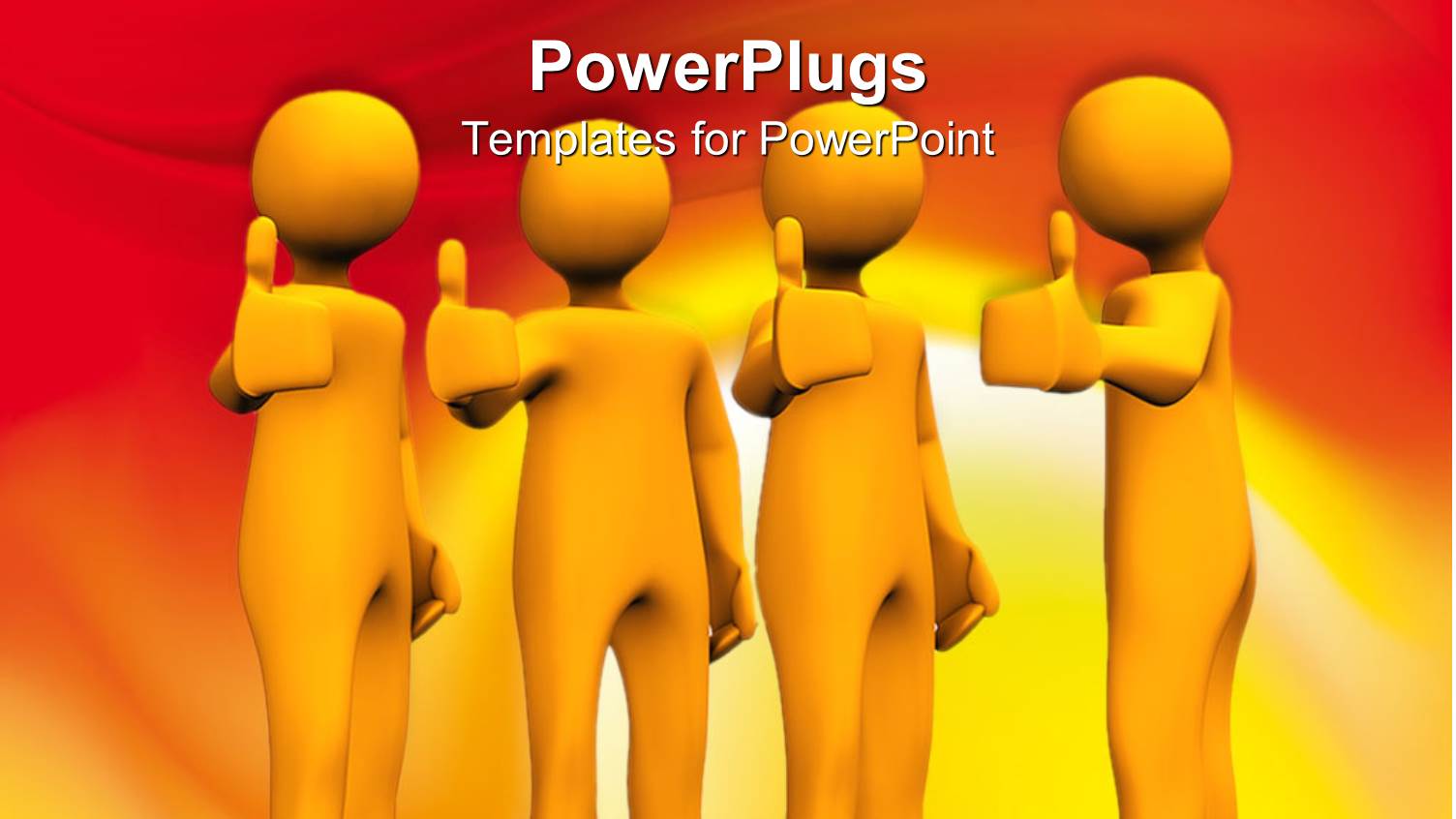 a Number of People Showing Thumbs Up with Orange Background