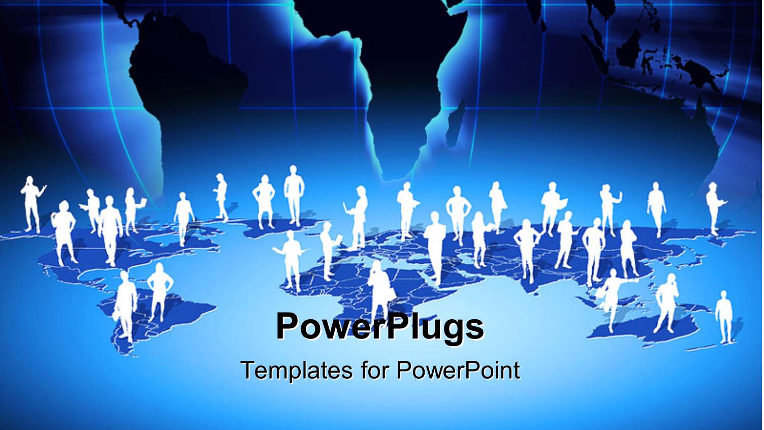 a Number of People Standing on Map of the Earth