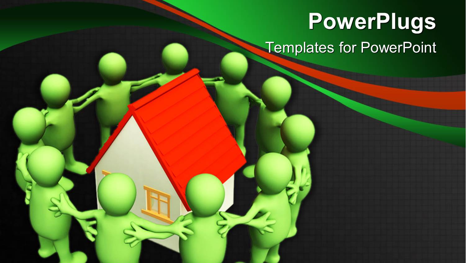 a Number of People Surrounding a House