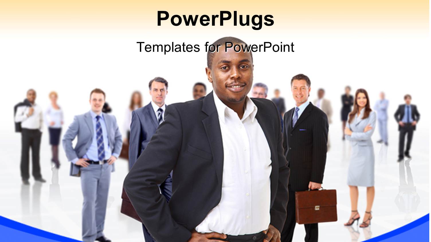 a Number of People with White Background and Place for Text