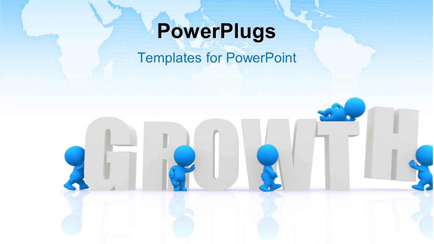 a Number of People with the Word Growth and Map in the Background