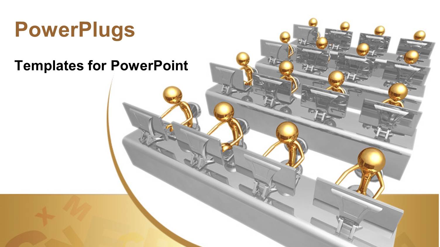 a Number of People in a Working Environment with White Background