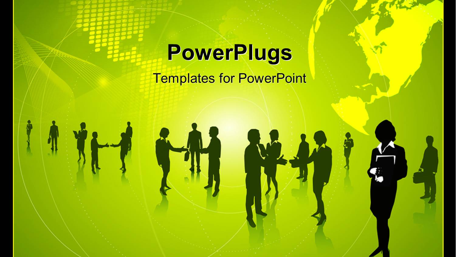 a Number of People with Yellowish Background and Place for Text