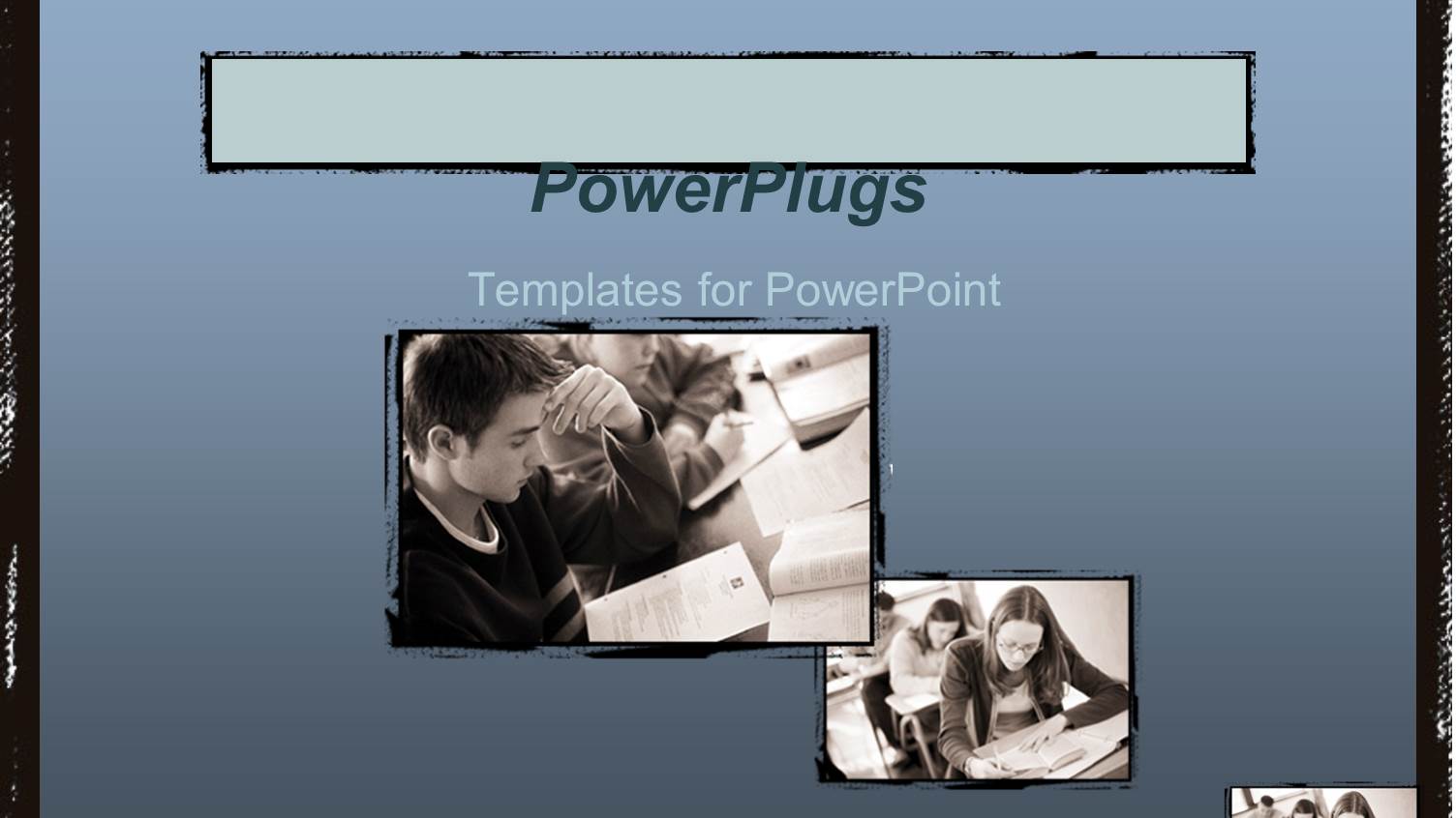 a Number of Pictures with Bluish Background