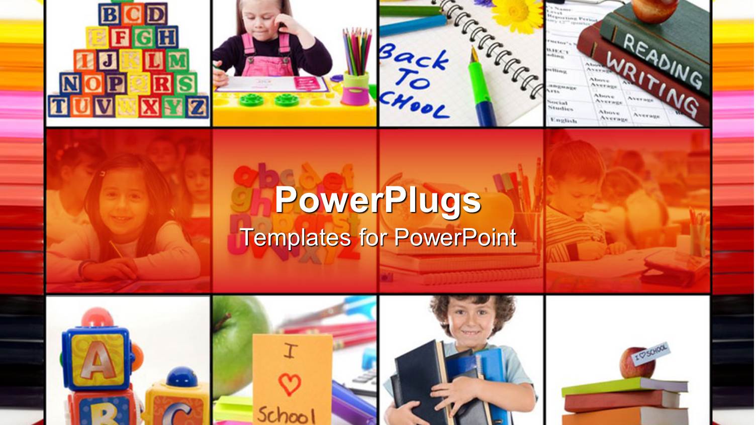 a Number of Pictures with Kids Studying