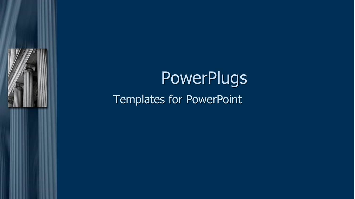 a Number of Pillars with Bluish Background