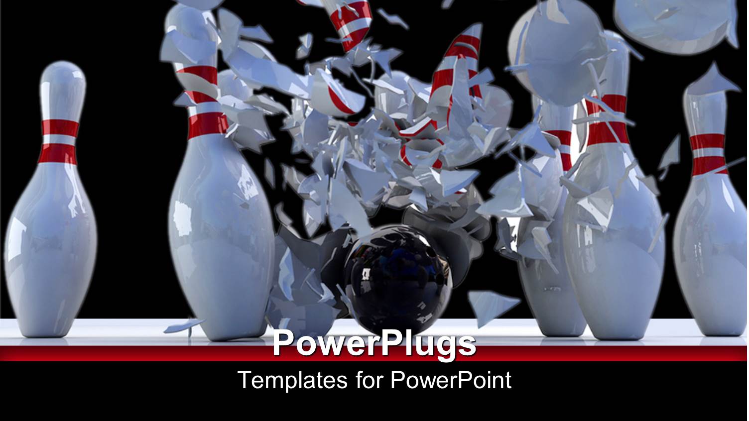 a Number of Pins Being Destroyed by a Ball