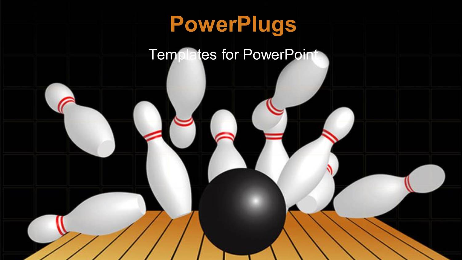 a Number of Pins Being Hit by a Bowling Ball