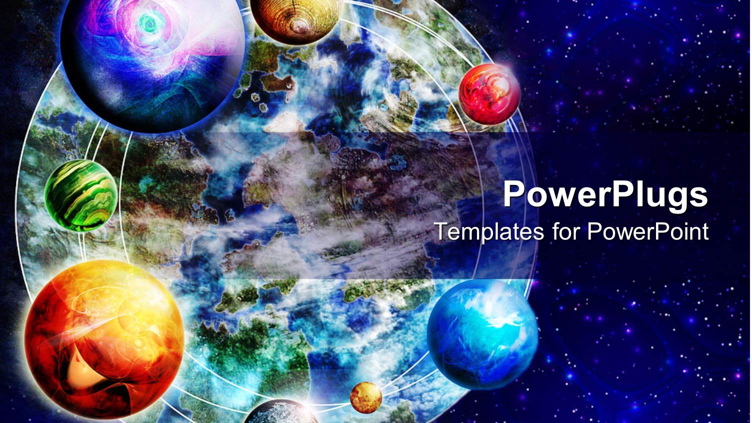 a Number of Planets in the Picture Along with Earth