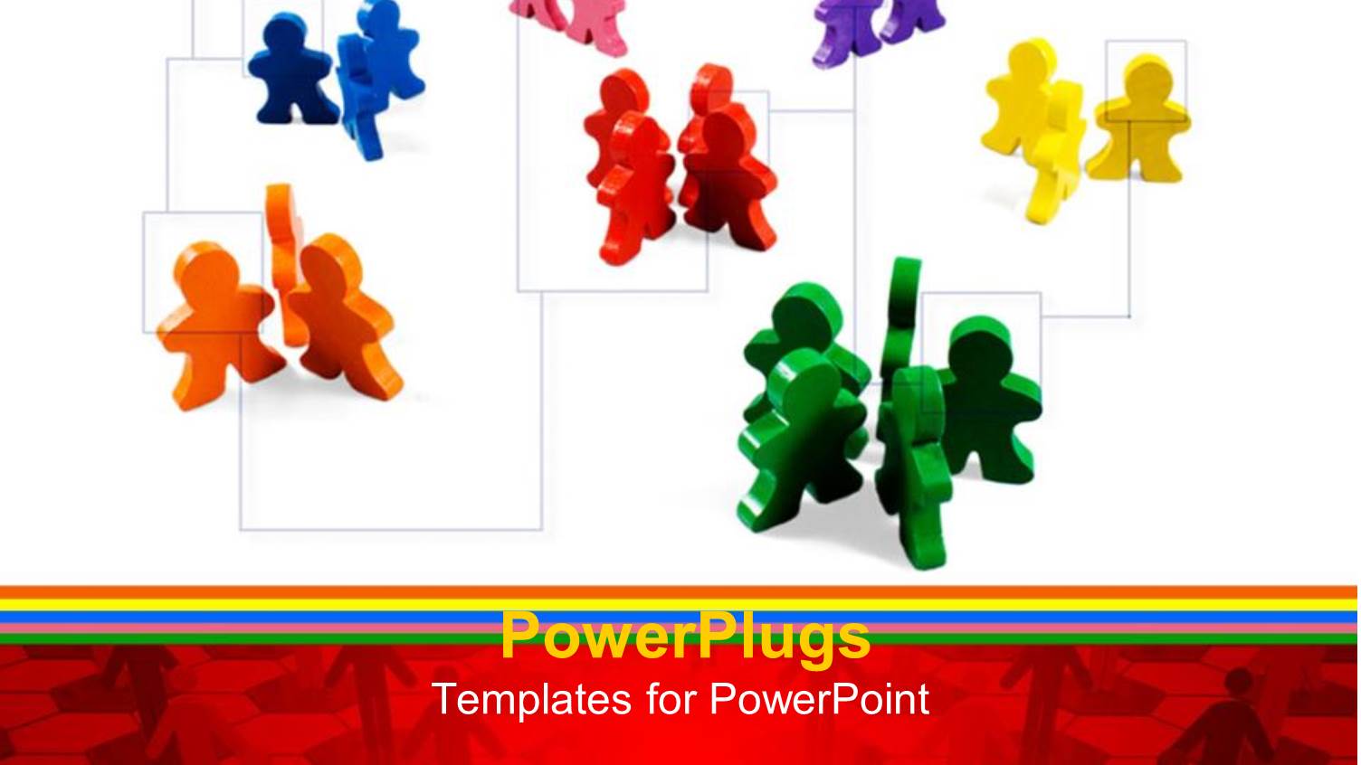 a Number of Plastic Figures in Puzzle Pieces