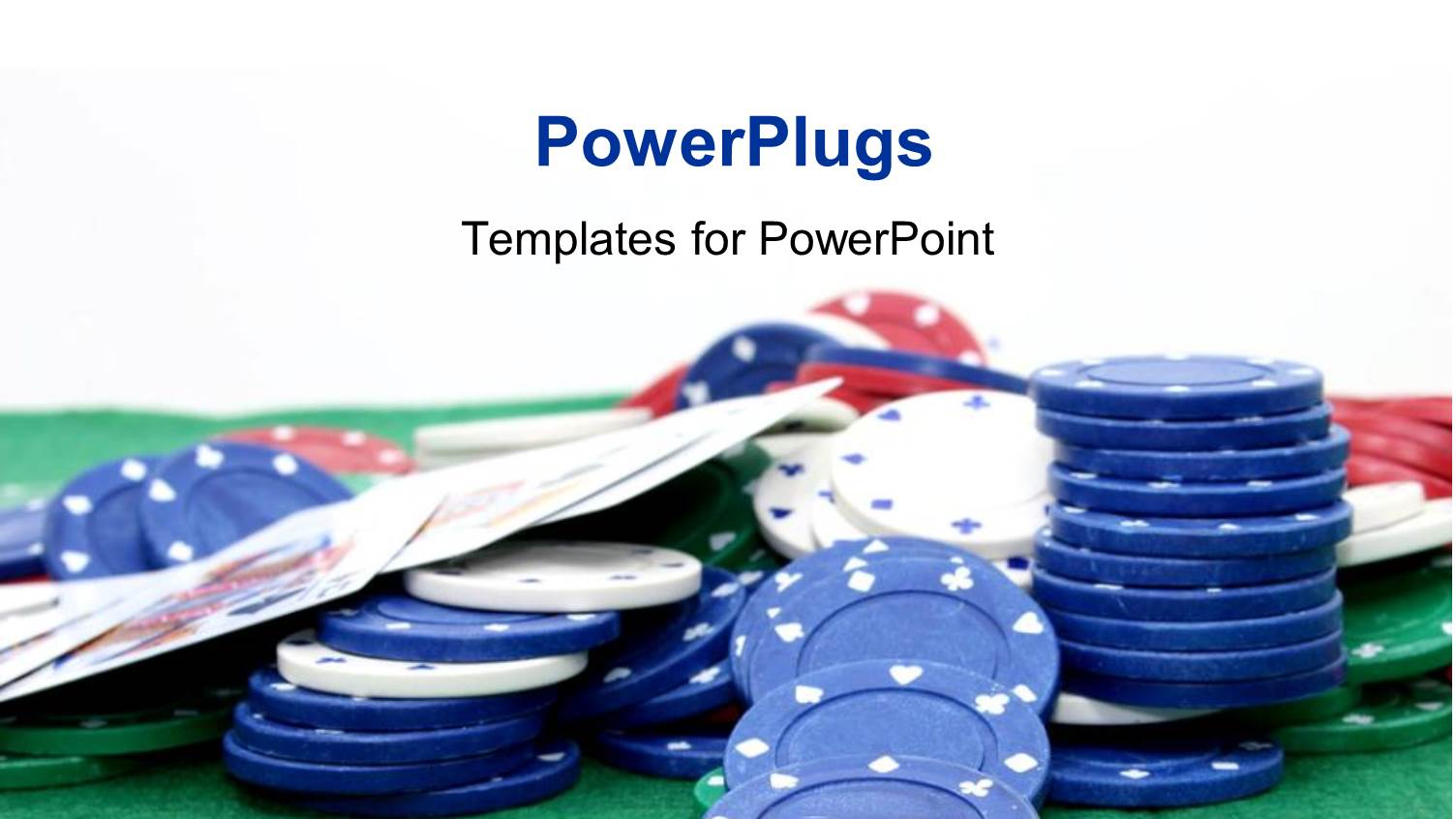 a Number of Poker Chips with White Background