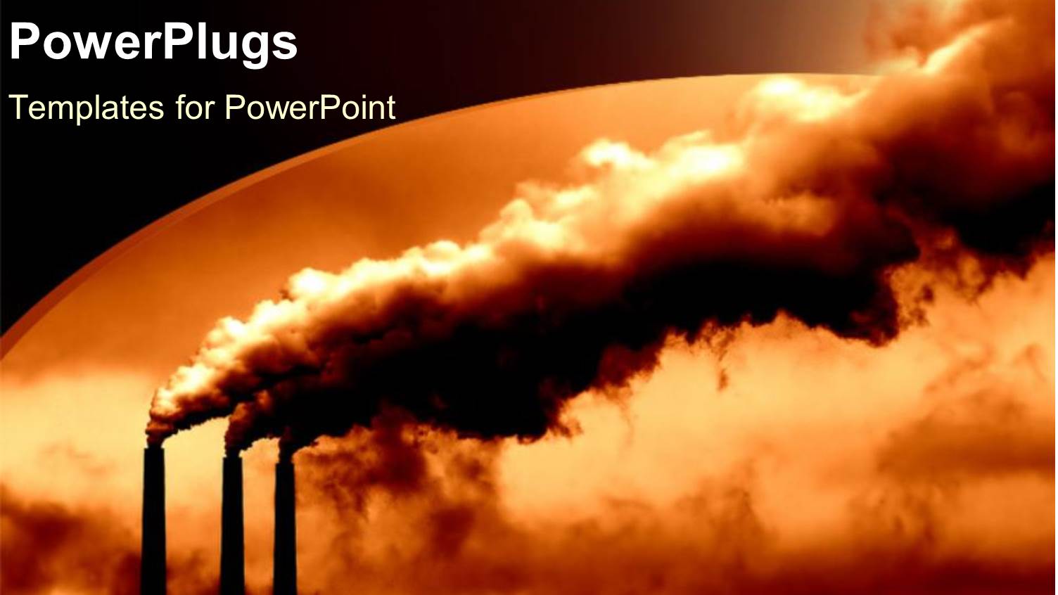 a Number of Power Plants Creating huge Clouds of Smoke