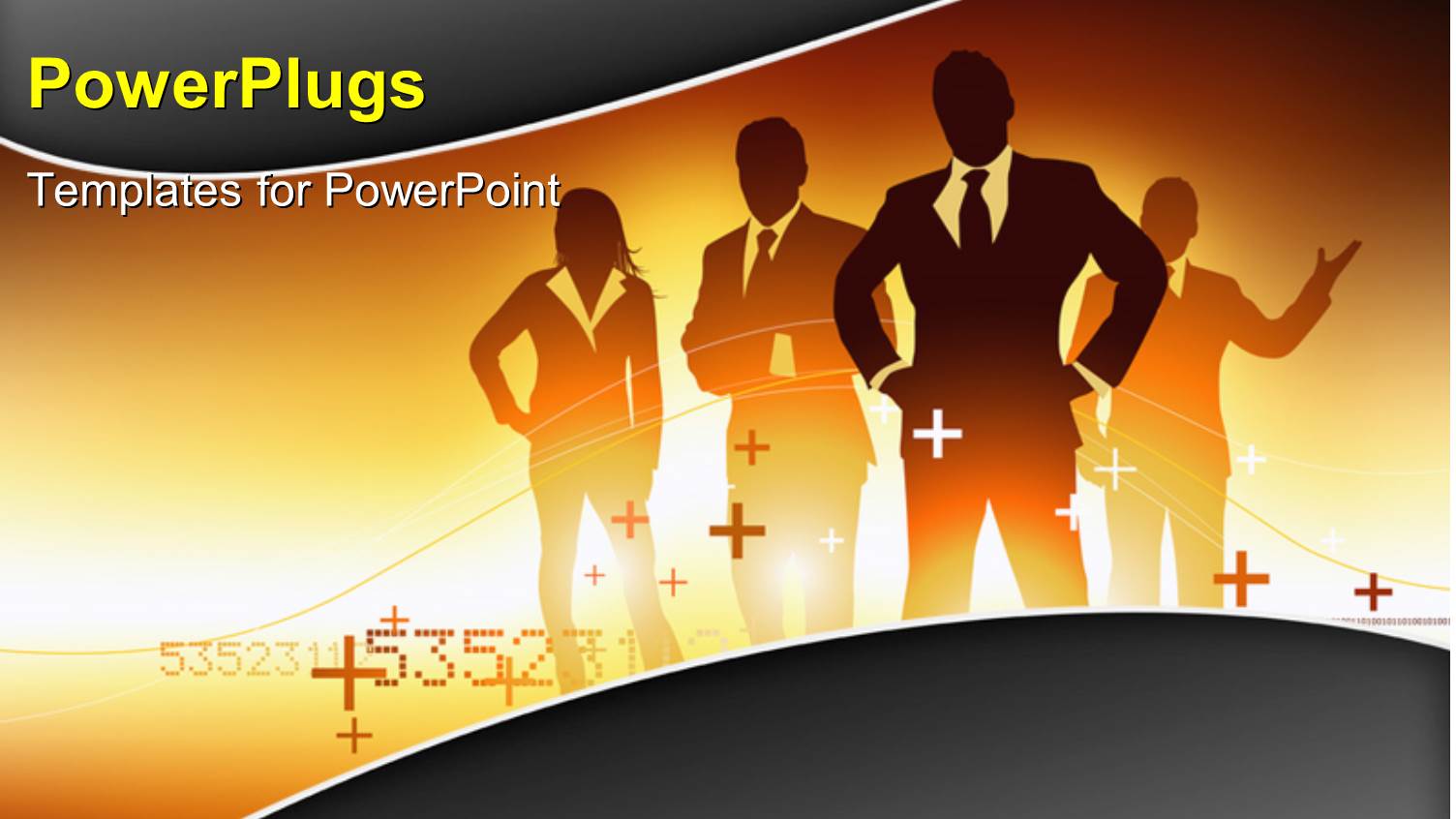 a Number of Professional with a Yellowish Background