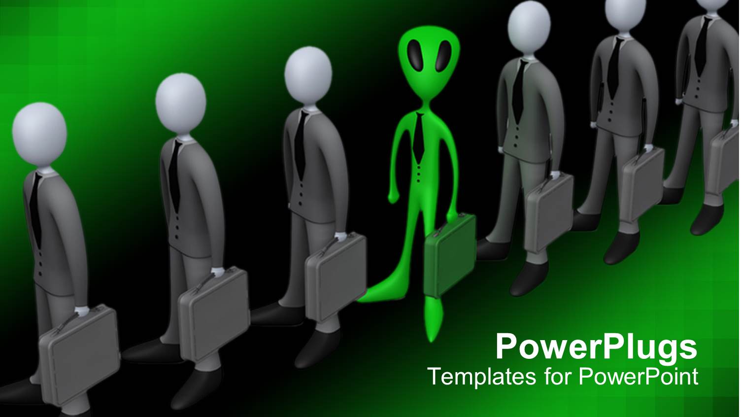 a Number of Professionals Along with an Alien