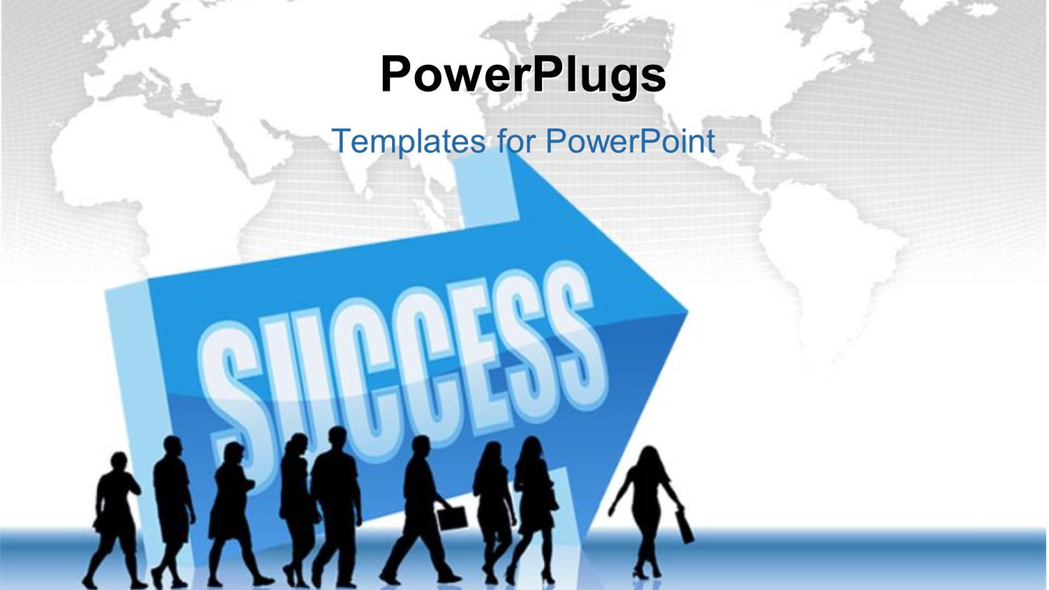 a Number of Professionals with an Arrow Sign