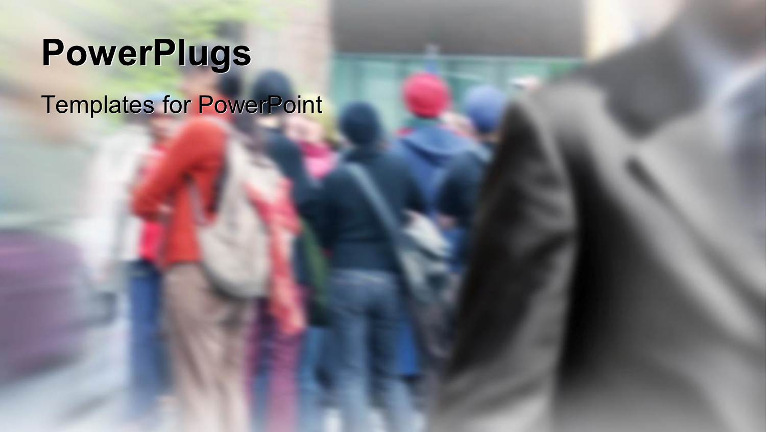 a Number of Professionals with Blurred Background