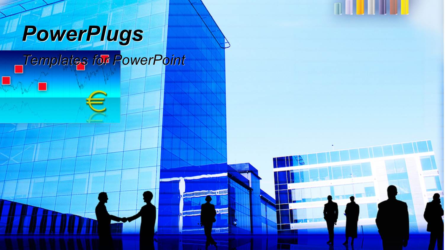 a Number of Professionals with Buildings in Background