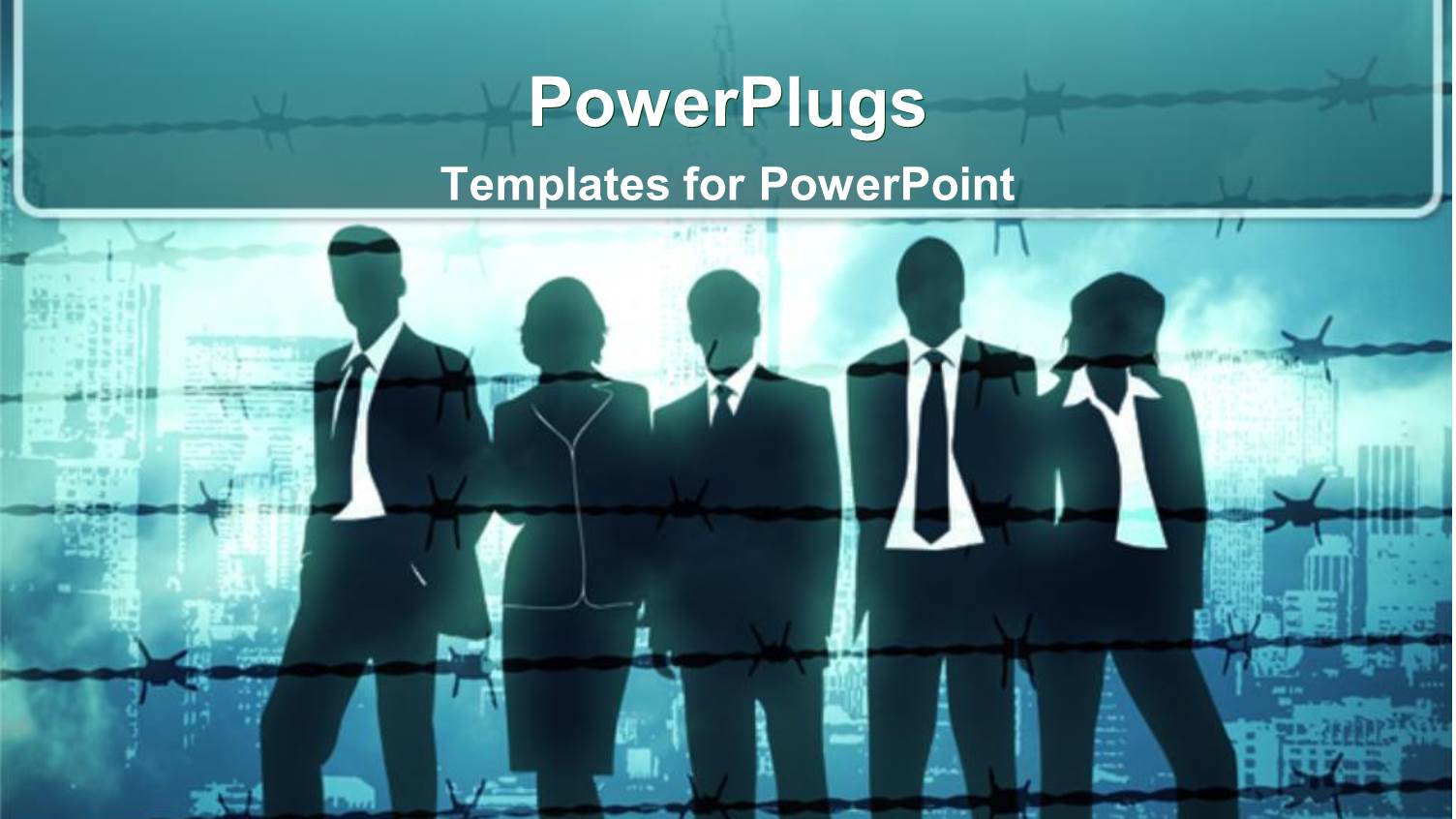 a Number of Professionals with Buildings in the Background