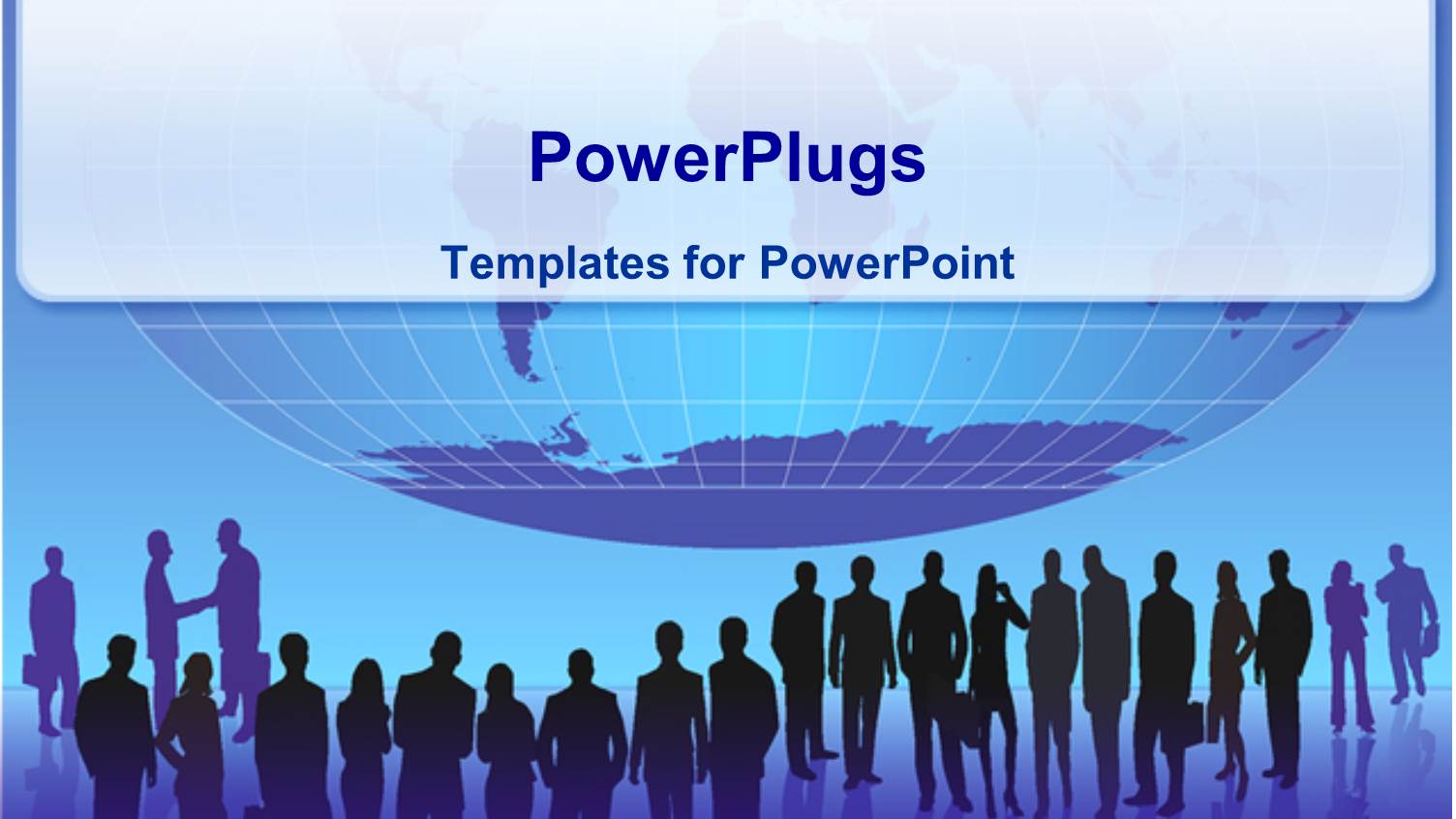 a Number of Professionals with Globe in the Background