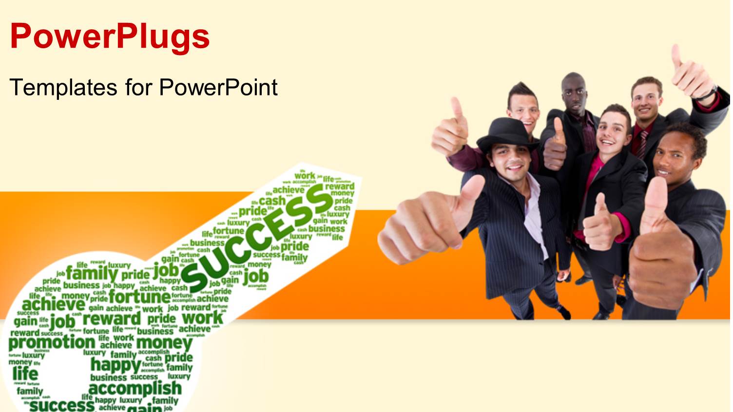 a Number of Professionals with a Key to Success