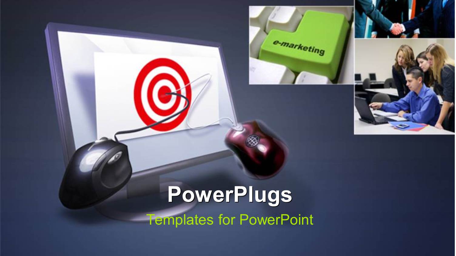 a Number of Professionals with a Monitor and Two Mouse