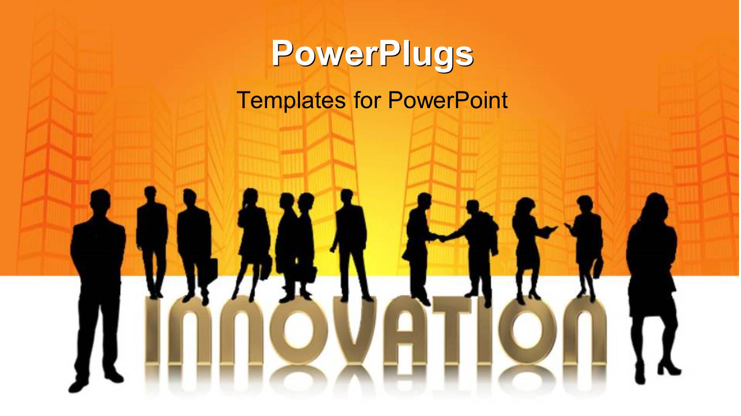 a Number of Professionals with Yellowish Background and Place for Text