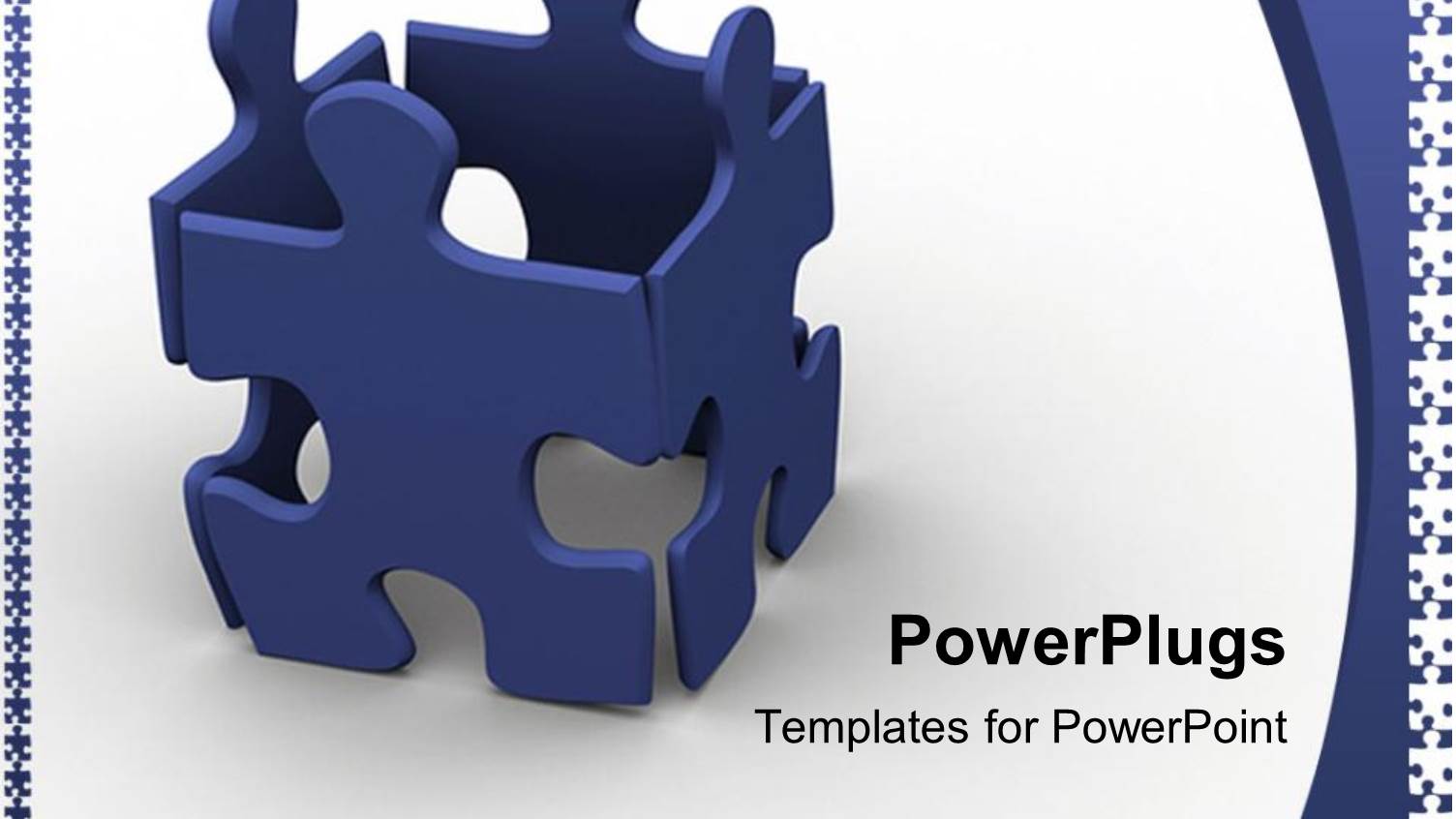 a Number of Puzzle Pieces with White Background